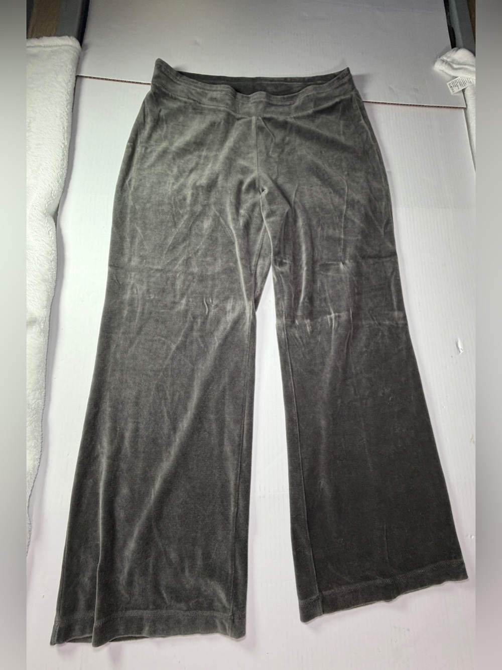 Susan Bristol charcoal Velour Lounge Pants
